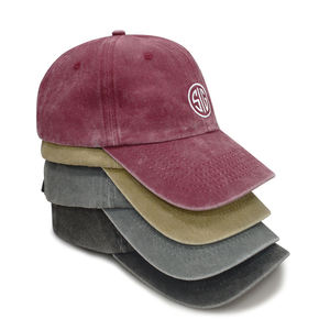 Gorra de Béisbol Estilo Dad Vintage Lavada Personalizada con Bordado Multicolor de Sarga - Estilo Urbano Deportivo de Tela Común - Product Image 5