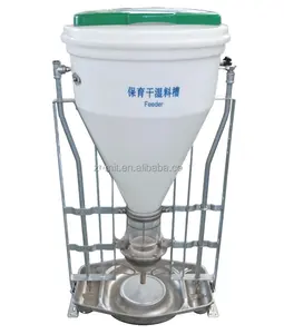 150 L Plastic wet and dry feeders for fattening pigs Durable products Automatic feeders for pigs