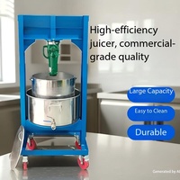 BOLIDE Premium Heavy Duty 304 RVS Hydraulische Pers 3,2 Ton Handmatige Fruitpers voor Wijnmakerij & Thuisgebruik