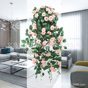 <b>Artificial</b> Rose Vine Wall Decoration Plastic Indoor Wedding Home Decor - Product Image 1
