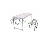 Ensemble de table et chaises de pique-nique pliantes ultralégères en aluminium pour le camping