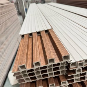 PVC Trần Bảng điều khiển rãnh tường Bảng Gỗ nhựa composite Panel cho trang trí nội thất - Product Image 5