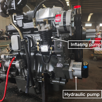 Motor Diésel Weifang ZH4105ZD Euro 2, Arranque Eléctrico, Cuatro Cilindros, 4 Tiempos, 56KW/1500Rpm, Refrigerado por Agua, con Cojinete