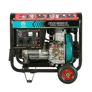 Penggunaan rumah harga rendah bingkai terbuka 4-tak 5kva 5 kw Generator Diesel Set