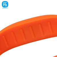 Gelang Silikon RFID Tahan Air yang Dapat Disesuaikan, Gelang NFC untuk Kontrol Akses ID Karyawan Perusahaan dan Absensi