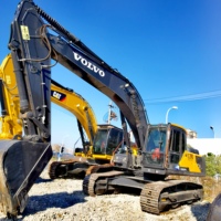 Excavator Bekas Volvo EC 290 29 Ton, Excavator Hidrolik Besar, Bucket 2 m³, Asli dari Swedia, Excavator Bekas