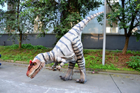 Modelo de simulación de CET-DC-AL1 para adultos, disfraz de dinosaurio Allosaurus, animatrónico, adecuado para parque temático, centro comercial