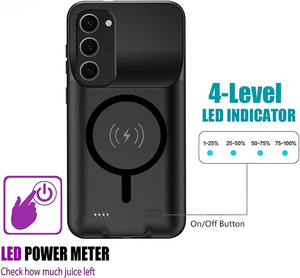 Estuche de Batería de Gran Capacidad, Batería Externa Portátil Delgada y Suave, Cargador para Teléfono Móvil <span class=keywords><strong>Samsung</strong></span>, Todas las Series - Product Image 4