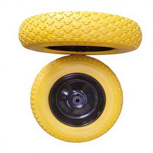 Neumático de Espuma de Poliuretano de 13 14 Pulgadas 3.50-8, <span class=keywords><strong>Rueda</strong></span> Sólida Antipinchazos para <span class=keywords><strong>Carretilla</strong></span>, Ruedas para <span class=keywords><strong>Carretilla</strong></span> de Mano, Neumático Ligero - Product Image 1