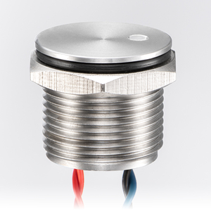 12mm 16mm 19mm 22mm Momentary 316 Stainless Steel IP68 1NO 1NC <b>12V</b> For Heavy Industrial Machinery Panel Piezo <b>Switch</b> - Product Image 5