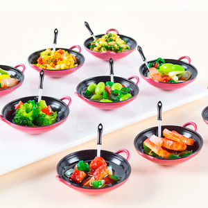 Juguete de Comida en Miniatura Simulada: Huevo Frito en Sartén, Arroz Frito en Sartén, Mini Adorno <span class=keywords><strong>para</strong></span> Casa de Muñecas - Product Image 2