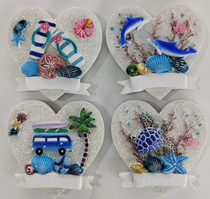 Décoration de plage personnalisée en résine, souvenirs de plage, décoration intérieure, aimant de réfrigérateur personnalisé - Product Image 5