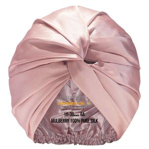 Gorro de Dormir de Seda con Cinturón Largo, Sombrero de Satén para el Cuidado del Cabello en Casa, Unisex, para Todas las Estaciones, Uso Diario - Product Image 2