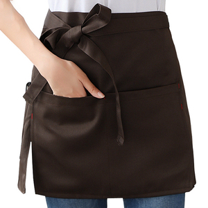 Venta caliente sanitario sin mangas impermeable Chef delantal a prueba de aceite Denim cintura delantal cintura en la cintura - Product Image 5