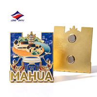 LZY 20Y Prix d'usine Aimants de réfrigérateur personnalisés en métal avec logo, finition argent antique et émail souple, avec fonction ouvre-bouteille