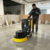 Ponceuse à moteur haute puissance pour sols, équipement de polissage pour l'élimination de revêtements époxy et la rénovation de vieux sols en atelier et en usine