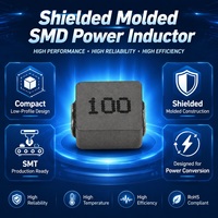Inducteur de puissance SMD blindé moulé 4.7uH 47uH 100uH 330uH à courant élevé avec noyau en ferrite, disponible en OEM