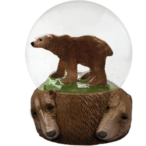 Elephant Water Globe Snow Globe decorazione animale con figurine di elefante Glitter globo di vetro con resina regali di elefante - Product Image 5