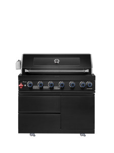 JoyBlake FB-MI61-3 Barbecue <span class=keywords><strong>a</strong></span> <span class=keywords><strong>Gas</strong></span> Moderno <span class=keywords><strong>da</strong></span> Esterno Autoportante Nero in Acciaio Inox 304 con 7 Bruciatori, Fiamma Senza Fumo e Manopola di Sicurezza Alta - Product Image 3