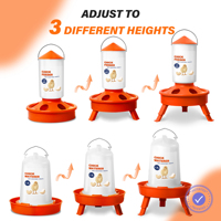Kit d'abreuvoir et de mangeoire pour animaux, mangeoire à poulets et abreuvoir suspendu, ensemble d'abreuvoir et de mangeoire pour poussins