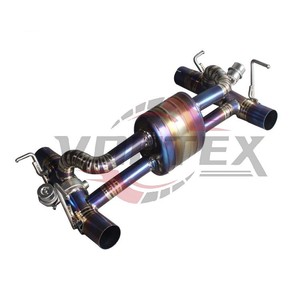 ระบบท่อไอเสีย Vortex Burnt Blue Titanium สำหรับ Ferrari 488 GTB พร้อมวาล์วควบคุมเสียงแบบ Muffler Drum ท่อประสิทธิภาพสูง - Product Image 3