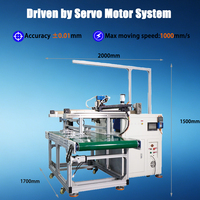 Machine de distribution de colle thermofusible semi-automatique à 3 axes pour bureaux, avec convoyeur, pour éponges, tissus et cartons, à base d'eau PUR