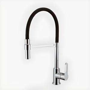 DALLAS LINE - GRUPO DE BAÑERA DE UN SOLO MANIVELA NEGRO Y CROMADO - Product Image 1