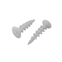 Vis de fixation POM pour plaque de support étanche, pour plaque extrudée XPS, métrique 8*35, à tête fraisée en plastique, Grade A, couleur naturelle