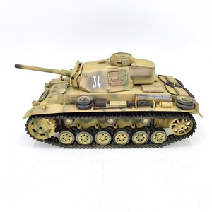 COOLBANK Modèle de char de combat allemand <span class=keywords><strong>Panzer</strong></span> Kampfwagen <span class=keywords><strong>III</strong></span> à l'échelle 1/16, modèle militaire RC, jouet télécommandé 2.4G, cadeaux - Product Image 6