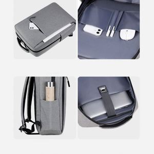Wholesale Multifunctional Custom Laptop Backpack Business Backpack Nylon Backpack for Men with <b>Usb</b> Charging Port - Product Image 4