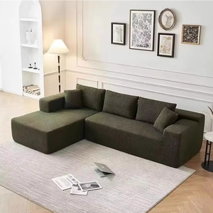 Hiện đại màu xanh đậm hình chữ L Modular Góc cắt <span class=keywords><strong>sofa</strong></span> <span class=keywords><strong>Set</strong></span> nén đồ nội thất phòng nhung vải phòng khách ghế <span class=keywords><strong>sofa</strong></span> - Product Image 3