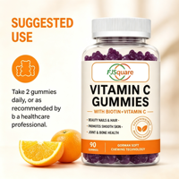 Gommes à la vitamine C saveur orange, 60 unités, soutien immunitaire, antioxydant, complément alimentaire