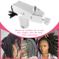 Machine à dreadlocks, machine à locs pour dreadlocks avec appareil électrique portable DIY pour la création de dreadlocks, 3 trous interchangeables