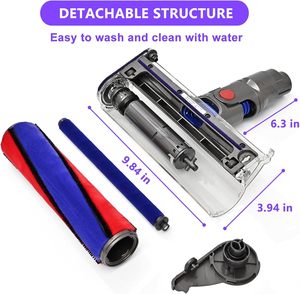 Tête d'aspirateur de remplacement compatible avec les aspirateurs sans fil <span class=keywords><strong>Dyson</strong></span> V7/V8/V10/V11/<span class=keywords><strong>SV10</strong></span> - Tête de brosse anti-emmêlement et fixation rapide - Product Image 2