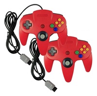 Nuevo Modelo de Controlador de Juegos con Vibración, Controlador con Cable y Motor de Vibración para N64, Joypad Clásico para Consola N64, Joystick