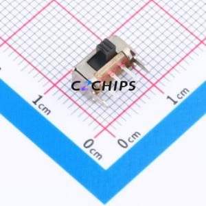 SK-12D02-G020 Slide Switch Through hole Component (THT) Switch Single Pole Double Throw Rectangle Pin Header PC Pin 8.6mm - Product Image 1