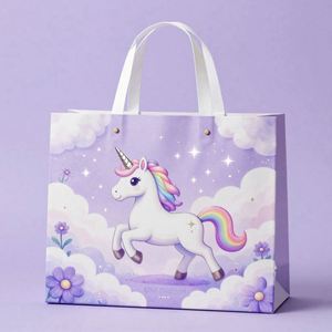 Customizable Beautiful Kraft Paper <b>Bags</b> and Durable Handles with Eco-Friendly Design for Gift Packaging - Product Image 3