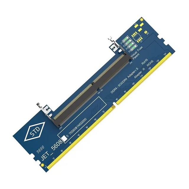 Laptop DDR4 Desktop Adapter Card Memory Tester DIMM Converter with ECC 4GB Supports 5600 MHz Frequency