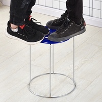 Haute qualité luxe nordique rond métal moderne empilable tabouret de salle à manger chaise métal salon chaises
