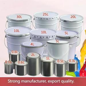 Grande bouche personnalisable 10L 18L <span class=keywords><strong>20L</strong></span> métal fer blanc seau <span class=keywords><strong>vide</strong></span> baril et canettes pour peinture mastic produits chimiques - Product Image 4