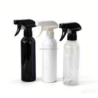 Bouteille pulvérisateur en plastique PET noir ambré de 300 ml et 500 ml avec pulvérisateur à gâchette pour spray d'ambiance, désodorisant, nettoyage automobile, emballage