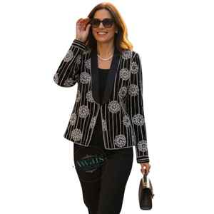 เสื้อเบลเซอร์ผู้หญิงแบบตัดแขนยาวสำหรับงานนำเสนอในวันสัมภาษณ์ออฟฟิศผู้จำหน่ายอินเดีย - Product Image 2