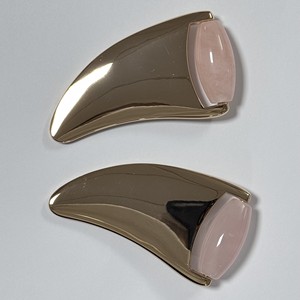 Rouleau de jade et ensemble de gua sha en quartz rose pour massage du visage, rouleau de cristal pour le visage - Product Image 3
