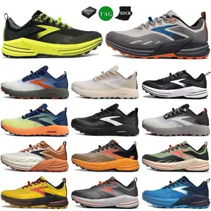 Zapatillas de Running para Hombre y Mujer, Diseño 2024, Brooks Glycerin GTS 20 Hyperion <span class=keywords><strong>Tempo</strong></span>, Negro, Blanco, Amarillo, Verde - Product Image 1