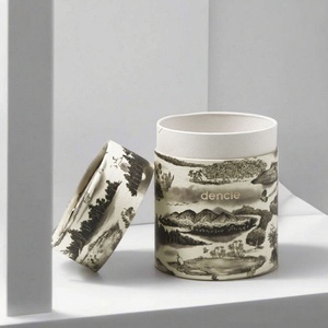 Caja de Papel Redonda Ecológica con Diseño Personalizado, Envase Cilíndrico con Estampado Dorado para Gránulos Dentales - Product Image 2