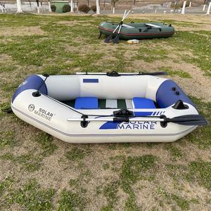 Kayaks gonflables solaires marins à 3 couches en PVC pour 2 personnes, 6,56 pieds, bateaux en caoutchouc de <span class=keywords><strong>pêche</strong></span>, sans colle, processus de soudage complet, résistant aux UV du soleil - Product Image 4
