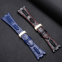 LAIHE Hochwertiges Luxus-Krokodil muster Braunes Leder armband Correa De Reloj De Cuero für Armbanduhr