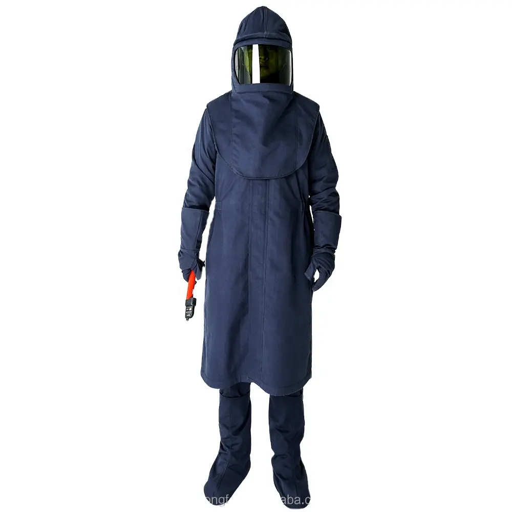 Полный комплект одежды с длинными рукавами, защищенный от радиации, противорадиационный костюм