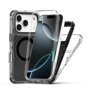 3 Trong 1 Đầy Đủ Bán Buôn Chống Sốc Matte Trường Hợp Điện Thoại Sang Trọng Từ Tính Cho Iphone 17 Pro Trường Hợp <span class=keywords><strong>2025</strong></span> - Product Image 4