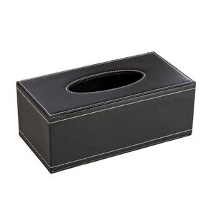 Caja de pañuelos de cuero al por mayor varios estilos caja de papel cuboide hogar sala de estar Oficina restaurante mesa de centro Uesd - Product Image 4